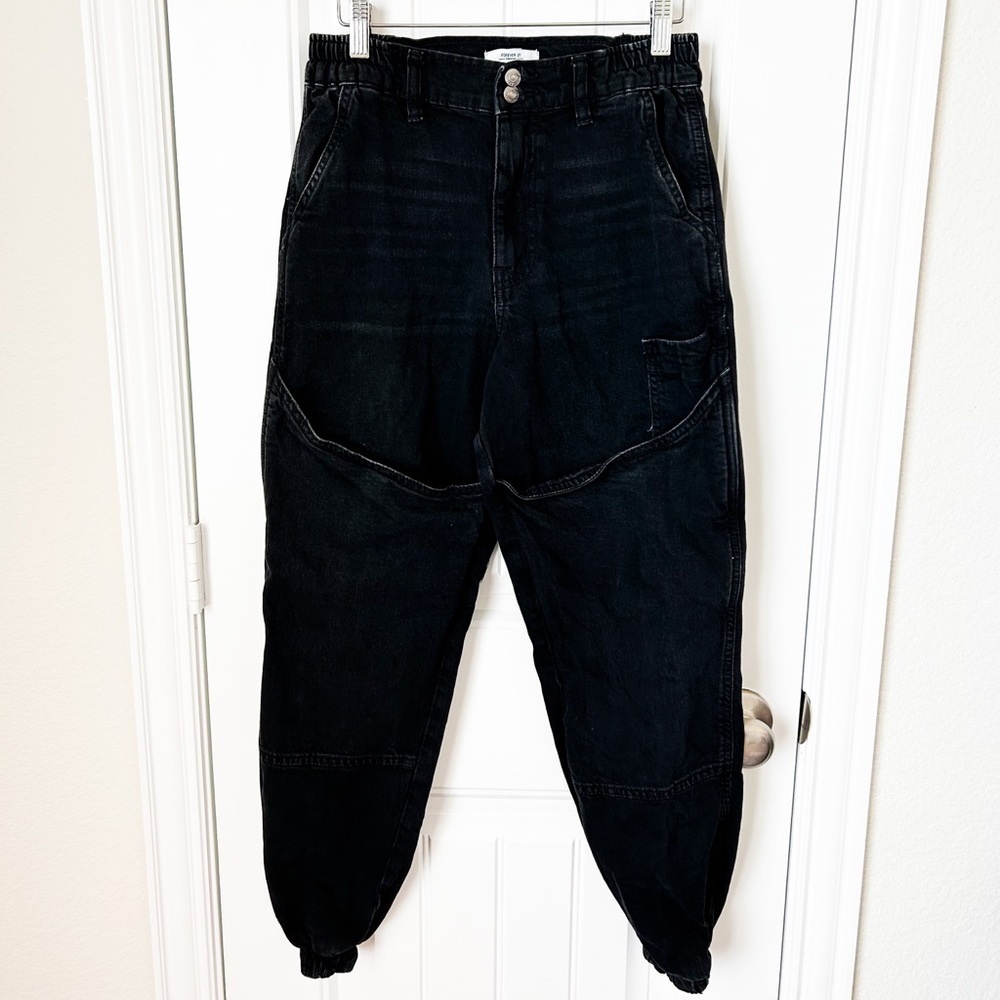 Forever 21 Denim Black Pants Size XS